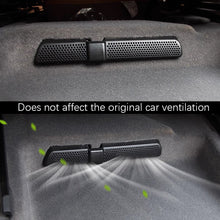Load image into Gallery viewer, 2pcs Car Under Seat Air Vent Outlet Covers Air Conditioner Duct Exhaust Dustproof Seat Floor Mounting Auto Accessories For VW Touran Tiguan Skoda
