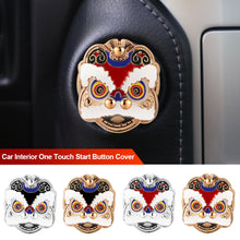 Load image into Gallery viewer, Car Interior One Touch Start Button Cover Chinese Style Lucky Lion Engine Ignition Start Decor Sticker Accessories
