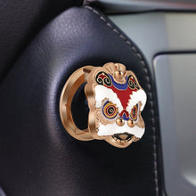 Load image into Gallery viewer, Car Interior One Touch Start Button Cover Chinese Style Lucky Lion Engine Ignition Start Decor Sticker Accessories
