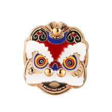 Load image into Gallery viewer, Car Interior One Touch Start Button Cover Chinese Style Lucky Lion Engine Ignition Start Decor Sticker Accessories
