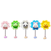 Load image into Gallery viewer, Cartoon Car Interior Shaking Head Flower Ornament Decoration Shake Head Decor Double-sided Tape
