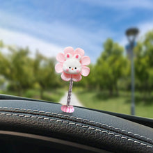 Load image into Gallery viewer, Cartoon Car Interior Shaking Head Flower Ornament Decoration Shake Head Decor Double-sided Tape
