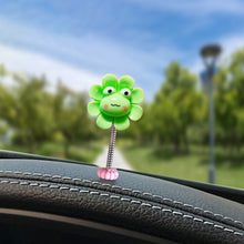 Load image into Gallery viewer, Cartoon Car Interior Shaking Head Flower Ornament Decoration Shake Head Decor Double-sided Tape
