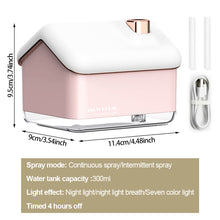 Load image into Gallery viewer, Snow House Aroma Diffuser USB Input Air Humidifier Essential Oil Diffusers with LED Light Ultrasonic Fragrance Aromatherapy Humidifiers For Home
