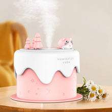 Load image into Gallery viewer, Cat Cake Aroma Diffuser USB Input Air Humidifier Essential Oil Diffusers with LED Light Ultrasonic Fragrance Aromatherapy Humidifiers For Home
