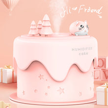 Load image into Gallery viewer, Cat Cake Aroma Diffuser USB Input Air Humidifier Essential Oil Diffusers with LED Light Ultrasonic Fragrance Aromatherapy Humidifiers For Home
