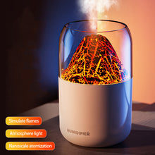 Load image into Gallery viewer, Mini Volcano Humidifier with Light Household Small Silent Pregnant Baby Bedroom Aromatherapy Machine Office Desktop Air Purification Spray Aromatherapy
