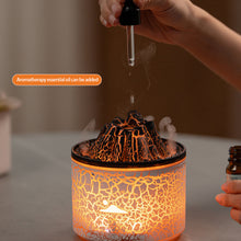 Load image into Gallery viewer, Mini Volcano Aroma Diffuser Air Humidifier with Flame Essential Oil Diffusers with LED Light Mist Maker Ultrasonic Fragrance Aromatherapy Humidifiers For Home
