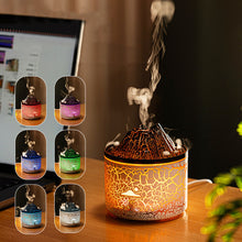 Load image into Gallery viewer, Mini Volcano Aroma Diffuser Air Humidifier with Flame Essential Oil Diffusers with LED Light Mist Maker Ultrasonic Fragrance Aromatherapy Humidifiers For Home
