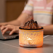 Load image into Gallery viewer, Mini Volcano Aroma Diffuser Air Humidifier with Flame Essential Oil Diffusers with LED Light Mist Maker Ultrasonic Fragrance Aromatherapy Humidifiers For Home
