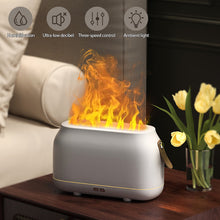 Load image into Gallery viewer, Aroma Diffuser Air Humidifier with Flame Effect Lamp Essential Oil Diffusers Mist Maker Ultrasonic Fragrance Aromatherapy Humidifiers For Home
