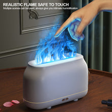 Load image into Gallery viewer, Aroma Diffuser Air Humidifier with Flame Effect Lamp Essential Oil Diffusers Mist Maker Ultrasonic Fragrance Aromatherapy Humidifiers For Home
