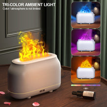 Load image into Gallery viewer, Aroma Diffuser Air Humidifier with Flame Effect Lamp Essential Oil Diffusers Mist Maker Ultrasonic Fragrance Aromatherapy Humidifiers For Home

