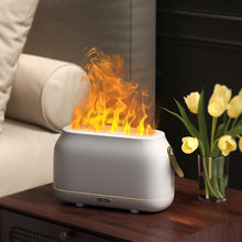 Load image into Gallery viewer, Aroma Diffuser Air Humidifier with Flame Effect Lamp Essential Oil Diffusers Mist Maker Ultrasonic Fragrance Aromatherapy Humidifiers For Home
