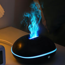 Load image into Gallery viewer, 7 Color Flame Aroma Diffuser Air Humidifier with LED Light USB Input Essential Oil Flame Lamp Humidifier 200ml
