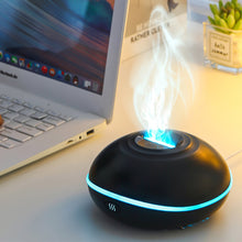 Load image into Gallery viewer, 7 Color Flame Aroma Diffuser Air Humidifier with LED Light USB Input Essential Oil Flame Lamp Humidifier 200ml
