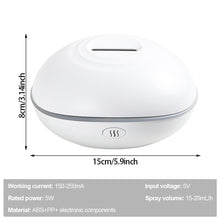 Load image into Gallery viewer, 7 Color Flame Aroma Diffuser Air Humidifier with LED Light USB Input Essential Oil Flame Lamp Humidifier 200ml
