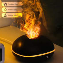 Load image into Gallery viewer, 7 Color Flame Aroma Diffuser Air Humidifier with LED Light USB Input Essential Oil Flame Lamp Humidifier 200ml
