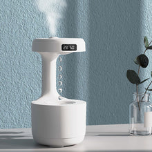 Load image into Gallery viewer, Anti-gravity Air Humidifier USB Air Purifier with Light Suspended Water Led Clock Display Quiet Desktop Air Humidifier 800ml

