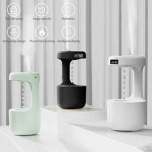 Load image into Gallery viewer, Anti-gravity Air Humidifier USB Air Purifier with Light Suspended Water Led Clock Display Quiet Desktop Air Humidifier 800ml
