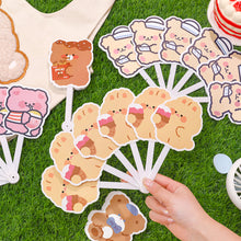 Load image into Gallery viewer, Cute Cartoon Folding Fan Children Holding Portable Fan Girls Summer Handheld Fan
