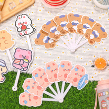 Load image into Gallery viewer, Cute Cartoon Folding Fan Children Holding Portable Fan Girls Summer Handheld Fan
