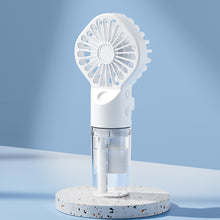 Load image into Gallery viewer, USB Rechargeable Mini Humifier Fan Portable Mist Cooler Fan Handheld Powerful Spray Fan Humidification Outdoor Office Fan
