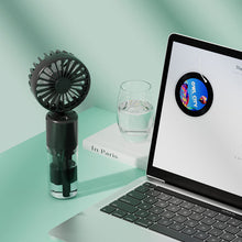 Load image into Gallery viewer, USB Rechargeable Mini Humifier Fan Portable Mist Cooler Fan Handheld Powerful Spray Fan Humidification Outdoor Office Fan

