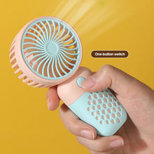 Load image into Gallery viewer, USB Rechargeable Mini Handheld Fan Portable Summer Pocket Fan Outdoor Handy Fan Students Fan
