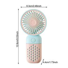 Load image into Gallery viewer, USB Rechargeable Mini Handheld Fan Portable Summer Pocket Fan Outdoor Handy Fan Students Fan
