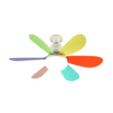Load image into Gallery viewer, Ceiling Fans With Remote Control and Light LED Lamp Fan E27 Converter Base Smart Silent Ceiling Fans For Bedroom Living Room 110V 220V
