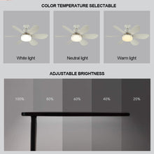 Load image into Gallery viewer, Ceiling Fans With Remote Control and Light LED Lamp Fan E27 Converter Base Smart Silent Ceiling Fans For Bedroom Living Room 110V 220V
