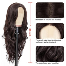 Load image into Gallery viewer, Long Curly Hair Large Wave Front Lace Wig Women's Synthetic Wig Set Elegant Long Curly Women Wig False Hair Cover
