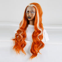 Load image into Gallery viewer, Elastic and Breathable Lace Front Women's Mid Length Curly Hair, Synthetic Fiber High-temperature Silk Wig Headband False Hair Cover
