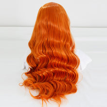 Load image into Gallery viewer, Elastic and Breathable Lace Front Women's Mid Length Curly Hair, Synthetic Fiber High-temperature Silk Wig Headband False Hair Cover
