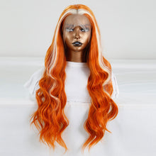Load image into Gallery viewer, Elastic and Breathable Lace Front Women's Mid Length Curly Hair, Synthetic Fiber High-temperature Silk Wig Headband False Hair Cover
