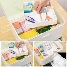 Load image into Gallery viewer, Plastic Nail Tools Storage Box Double Layered Anti-dust Nail Storage Box Portable Large Capacity Storage Nail Enhancement Box
