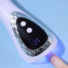 Load image into Gallery viewer, Portable Nail Art Handheld Phototherapy Machine with LED Display Fast Charging and Drying Wireless Nail Art Lamp

