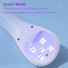 Load image into Gallery viewer, Portable Nail Art Handheld Phototherapy Machine with LED Display Fast Charging and Drying Wireless Nail Art Lamp
