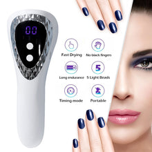 Load image into Gallery viewer, Portable Nail Art Handheld Phototherapy Machine with LED Display Fast Charging and Drying Wireless Nail Art Lamp
