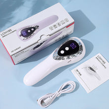Load image into Gallery viewer, Portable Nail Art Handheld Phototherapy Machine with LED Display Fast Charging and Drying Wireless Nail Art Lamp
