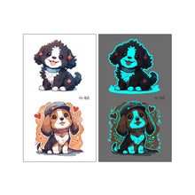 Load image into Gallery viewer, Nightglow Tattoo Sticker Waterproof Cartoon Animal Children's Tattoo Sticker Cute Cartoon Tiger Cat Tattoo Stickers
