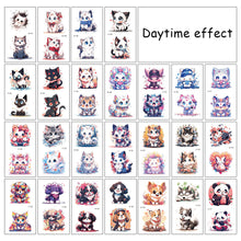 Load image into Gallery viewer, Nightglow Tattoo Sticker Waterproof Cartoon Animal Children's Tattoo Sticker Cute Cartoon Tiger Cat Tattoo Stickers
