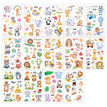 Load image into Gallery viewer, Sparkling Powder Tattoo Sticker Waterproof Animal Ocean Children's Tattoo Sticker Cute Animals Tattoo Stickers
