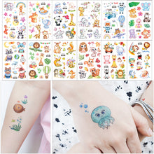 Load image into Gallery viewer, Sparkling Powder Tattoo Sticker Waterproof Animal Ocean Children's Tattoo Sticker Cute Animals Tattoo Stickers
