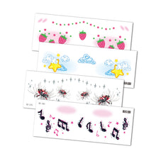 Load image into Gallery viewer, Creative Rainbow Cloud Waterproof Facial Tattoo Stickers Party Simulated Concert Facial Makeup Tattoo Stickers
