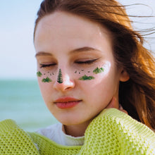 Load image into Gallery viewer, Creative Rainbow Cloud Waterproof Facial Tattoo Stickers Party Simulated Concert Facial Makeup Tattoo Stickers
