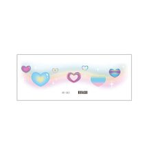 Load image into Gallery viewer, Creative Rainbow Cloud Waterproof Facial Tattoo Stickers Party Simulated Concert Facial Makeup Tattoo Stickers
