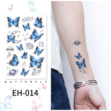 Load image into Gallery viewer, Butterfly Tattoo Sticker Waterproof Children's Colorful Cartoon Flower Butterfly Tattoo Sticker Cute Colorful Tattoo Sticker
