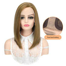 Load image into Gallery viewer, Forehead Lace Comfortable Breathable Wig High Temperature Silk Straight Hair Full Top Wig Women Hair Extensions
